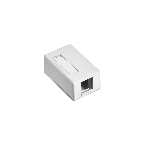 Leviton 1-Port Surface Mount Unloaded, Quickport, White 41089-1WP